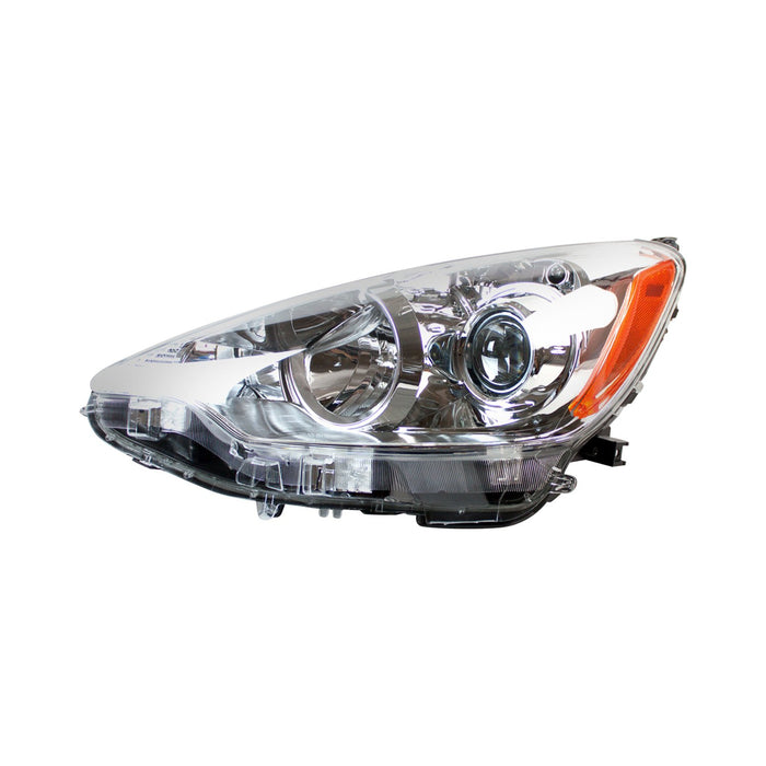 2012-2014 Toyota Prius C Driver Side Headlight Assembly Composite - TO2502214-Partify-Painted-Replacement-Body-Parts