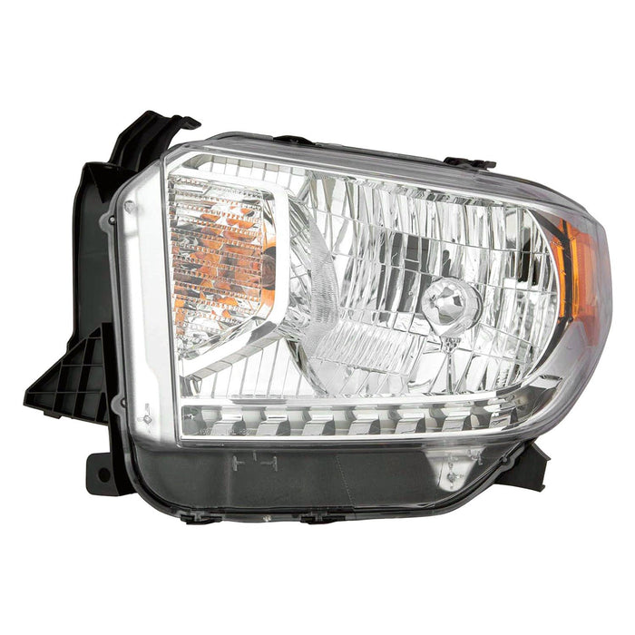 2014-2015 Toyota Tundra Limited/SR/SR5 Driver Side Headlight Assembly Halogen W/O Level Adjuster Composite - TO2502218-Partify-Painted-Replacement-Body-Parts