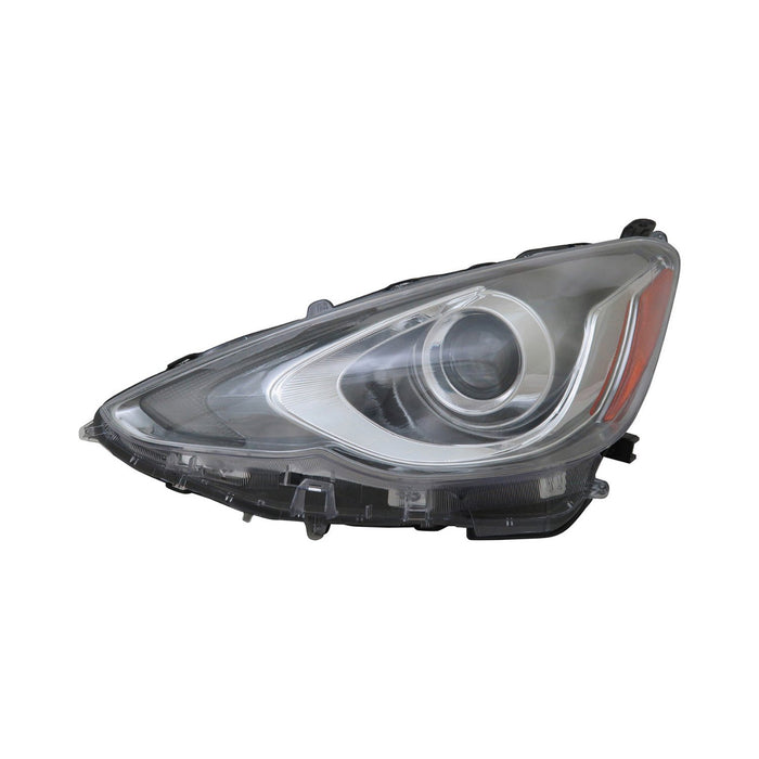 2015-2017 Toyota Prius C Driver Side Headlight Assembly Composite - TO2502236-Partify-Painted-Replacement-Body-Parts