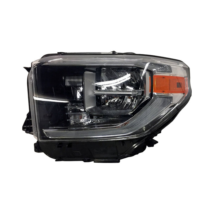 2018 Toyota Tundra Driver Side Headlight Assembly Led W/Smoke Lens Composite - TO2502263-Partify-Painted-Replacement-Body-Parts