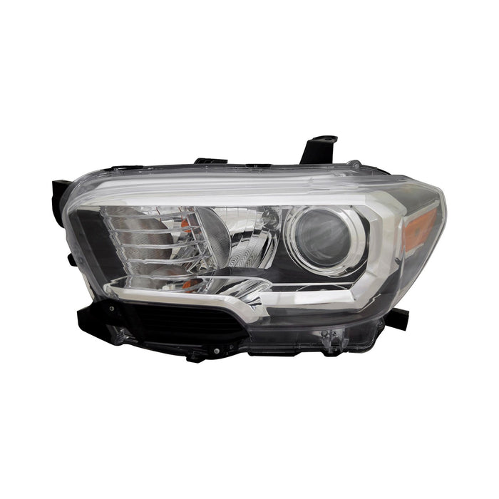 2018 Toyota Tacoma Driver Side Headlight Assembly W/O Led Daytime Running Lamps W/Fog Lamps Composite - TO2502266-Partify-Painted-Replacement-Body-Parts
