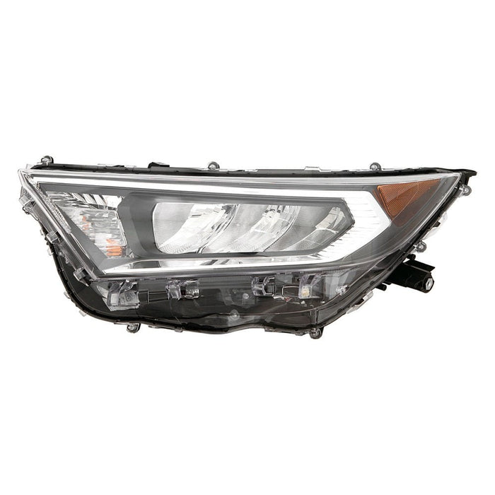 2019-2021 Toyota RAV4 Adventure/Limited/Trail/TRD Off-Road/XLE/XLE Premium Driver Side Headlight Assembly Na Built Chrome Bezel Composite - TO2502275-Partify-Painted-Replacement-Body-Parts