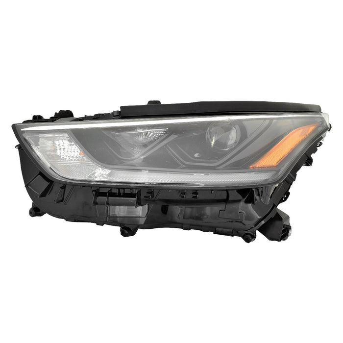 2021 Toyota Highlander Hybrid LE/Hybrid XLE/L/LE/XLE Driver Side Headlight Assembly Composite - TO2502302-Partify-Painted-Replacement-Body-Parts