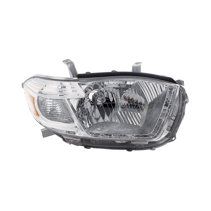2008-2010 Toyota Highlander Base/Limited Passenger Side Headlight Assembly Japan Built Composite - TO2503176-Partify-Painted-Replacement-Body-Parts