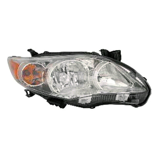 2011-2013 Toyota Corolla Base/CE/LE Passenger Side Headlight Assembly Canada Built Composite - TO2503203-Partify-Painted-Replacement-Body-Parts