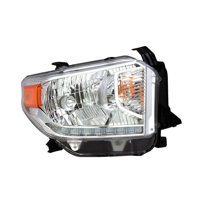 2014-2017 Toyota Tundra 1794 Edition/Platinum Passenger Side Headlight Assembly Halogen Led Daytime Running Lights Composite - TO2503220-Partify-Painted-Replacement-Body-Parts