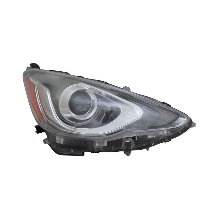 2015-2017 Toyota Prius C Passenger Side Headlight Assembly Composite - TO2503236-Partify-Painted-Replacement-Body-Parts