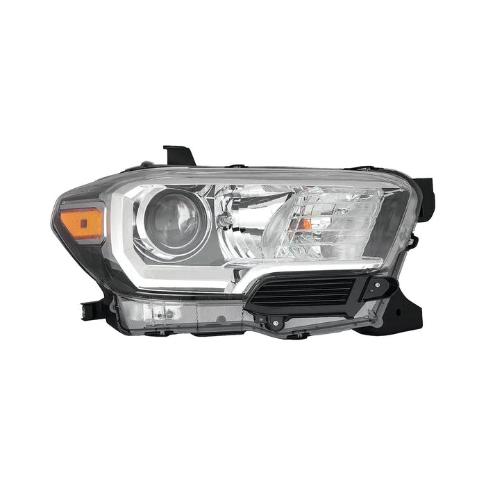 2016-2017 Toyota Tacoma Passenger Side Headlight Assembly Halogen W/O Led Drl W/O Fog Lamps Bezel Composite - TO2503243-Partify-Painted-Replacement-Body-Parts