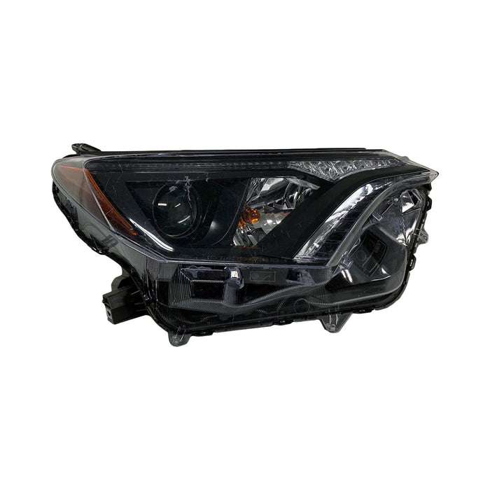 2016-2018 Toyota RAV4 Passenger Side Headlight Assembly Halogen North America Built W/ Bezel Composite - TO2503268-Partify-Painted-Replacement-Body-Parts