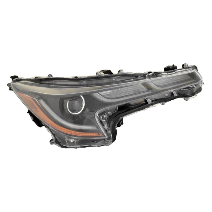 2019 Toyota Corolla Passenger Side Headlight Assembly W/O Adaptive Headlamps Composite Hatchback - TO2503272-Partify-Painted-Replacement-Body-Parts