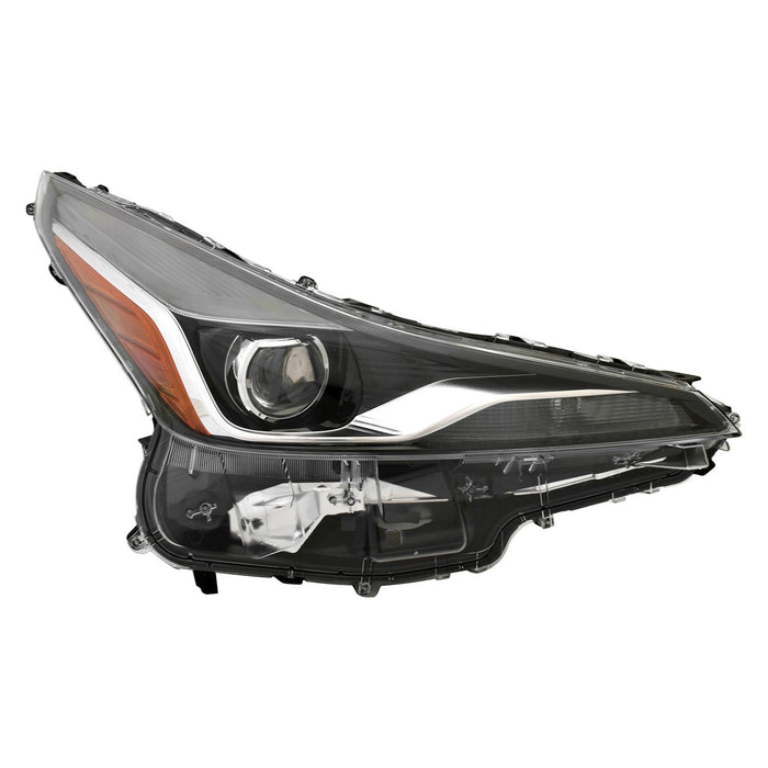 2019-2022 Toyota Prius Passenger Side Headlight Assembly W/O Adaptive Headlamps W/Fog Lamps Composite - TO2503282-Partify-Painted-Replacement-Body-Parts