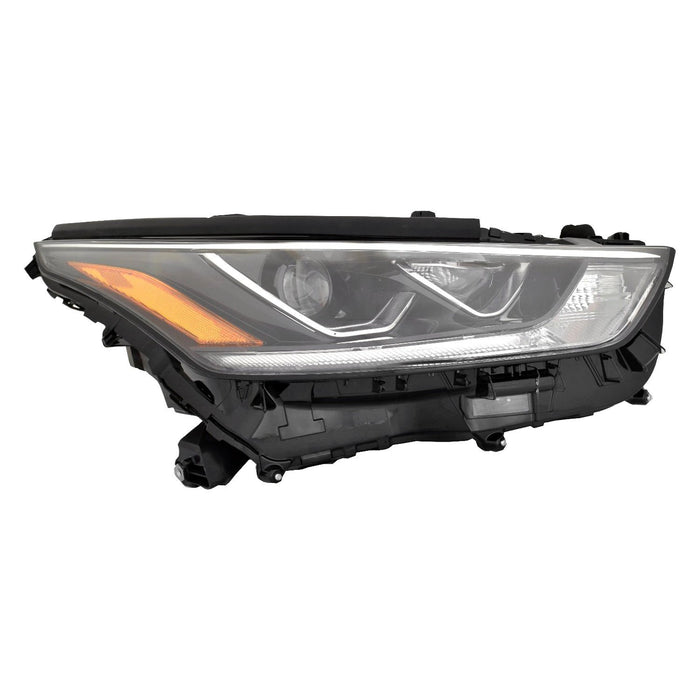 2020-2023 Toyota Highlander Limited Passenger Side Headlight Assembly Led W/O Adaptive Headlamps Projector Type Composite - TO2503294-Partify-Painted-Replacement-Body-Parts