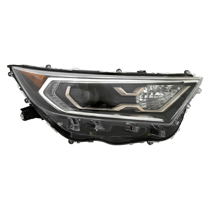 2021 Toyota RAV4 Prime Passenger Side Headlight Assembly W/O Adaptive Headlamps Composite - TO2503301-Partify-Painted-Replacement-Body-Parts
