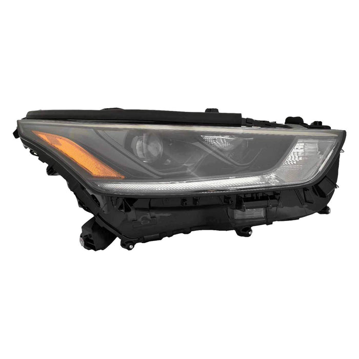 2021-2023 Toyota Highlander XSE Passenger Side Headlight Assembly - TO2503303-Partify-Painted-Replacement-Body-Parts