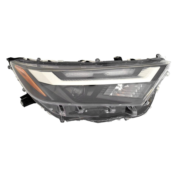 2022-2024 Toyota RAV4 Adventure/Hybrid LE/LE/Trail/TRD Off-Road/XLE/XLE Premium/Adventure/Trail/XLE Premium/TRD Off-Road/XLE/LE/Hybrid LE Passenger Side Headlight Assembly Led W/Bulb Signal Lamp Composite - TO2503314-Partify-Painted-Replacement-Body-Parts