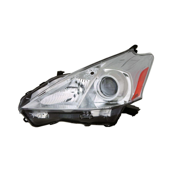 2012-2014 Toyota Prius V Driver Side Headlight Lens Housing Halogen - TO2518137-Partify-Painted-Replacement-Body-Parts