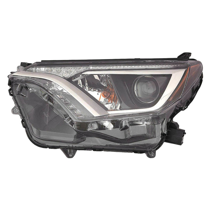 2016-2018 Toyota RAV4 Driver Side Headlight Lens Housing Halogen Japan Built - TO2518189-Partify-Painted-Replacement-Body-Parts