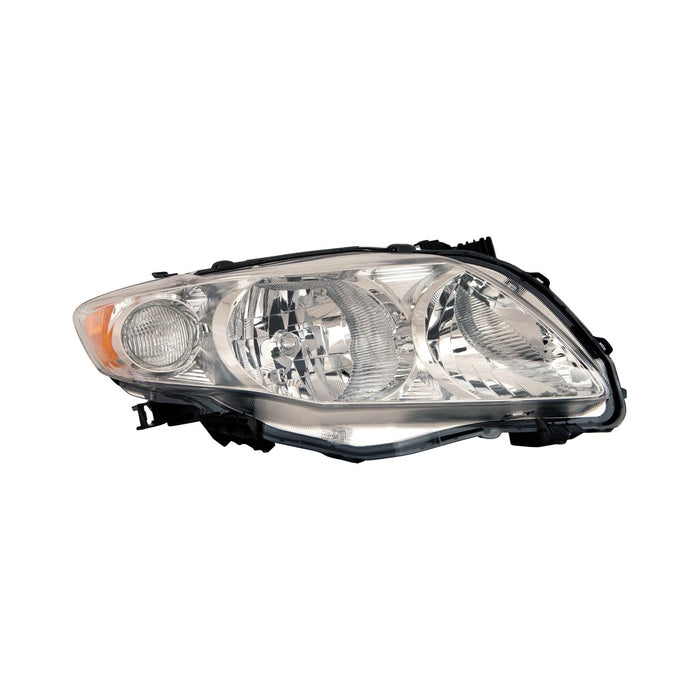 2009-2010 Toyota Corolla Passenger Side Headlight Lens Housing Japan Built - TO2519116-Partify-Painted-Replacement-Body-Parts