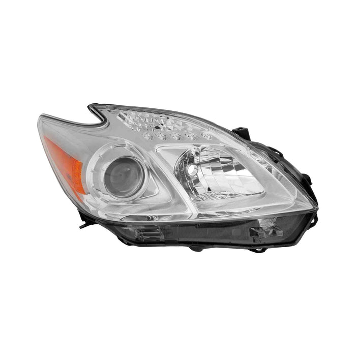 2012-2015 Toyota Prius Passenger Side Headlight Lens Housing Halogen - TO2519134-Partify-Painted-Replacement-Body-Parts