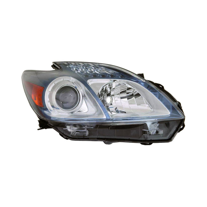 2012-2015 Toyota Prius Plug-In Passenger Side Headlight Lens Housing - TO2519136-Partify-Painted-Replacement-Body-Parts
