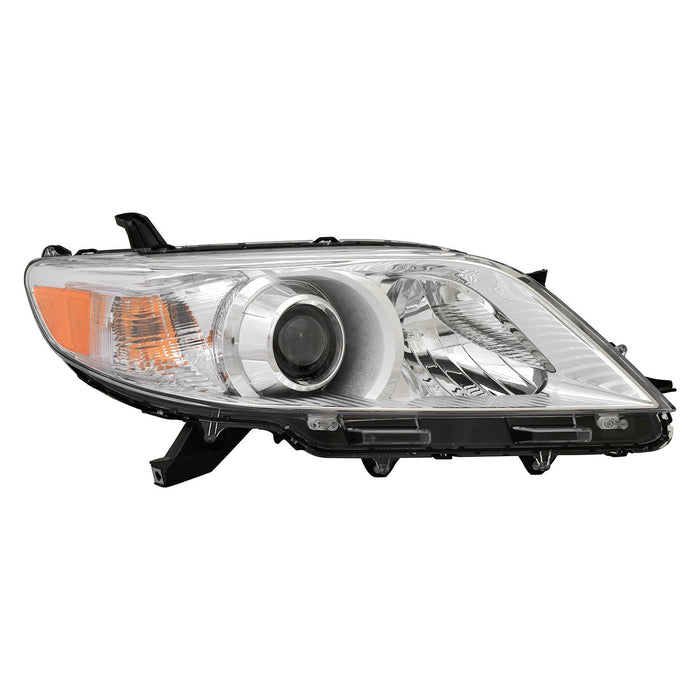 2011-2014 Toyota Sienna Passenger Side Headlight Lens Housing Hid - TO2519143-Partify-Painted-Replacement-Body-Parts