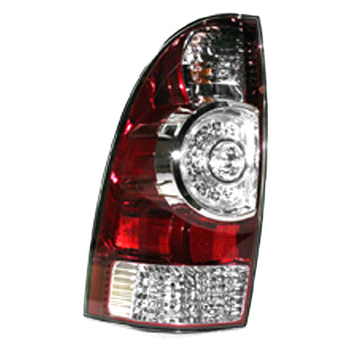 2009-2015 Toyota Tacoma Driver Side Tail Light Assembly W/Wiring Harness Clear Center Lens - TO2800177-Partify-Painted-Replacement-Body-Parts
