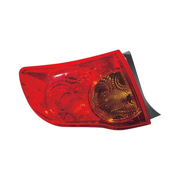 2009-2010 Toyota Corolla Driver Side Tail Light Assembly Japan Built Lens/Housing Outer - TO2804113-Partify-Painted-Replacement-Body-Parts