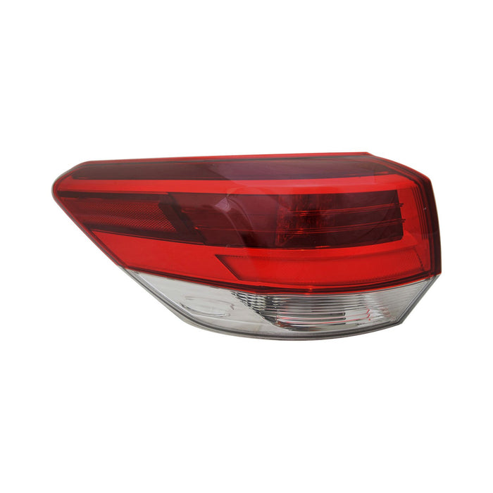 2018-2019 Toyota Highlander Driver Side Tail Light Assembly Outer - TO2804143-Partify-Painted-Replacement-Body-Parts