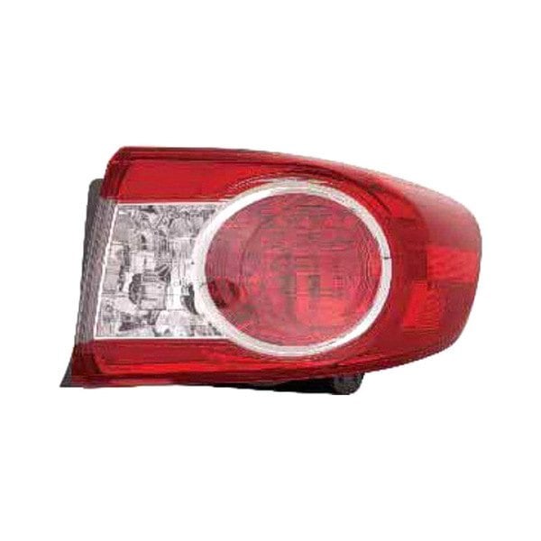 2011-2013 Toyota Corolla Passenger Side Tail Light Assembly Japan Built Len/Housing Outer - TO2805112-Partify-Painted-Replacement-Body-Parts