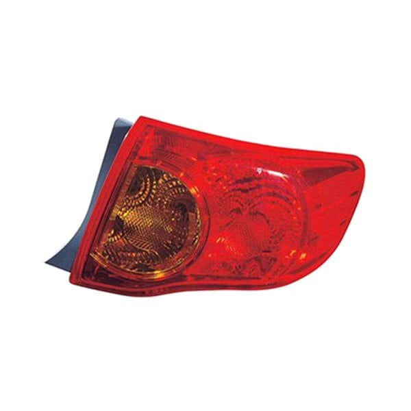 2009-2010 Toyota Corolla Passenger Side Tail Light Assembly Japan Built Lens/Housing Outer - TO2805113-Partify-Painted-Replacement-Body-Parts