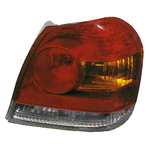 2003-2005 Toyota Echo Driver Side Tail Light Housing Includes Lens Sedan - TO2818123-Partify-Painted-Replacement-Body-Parts