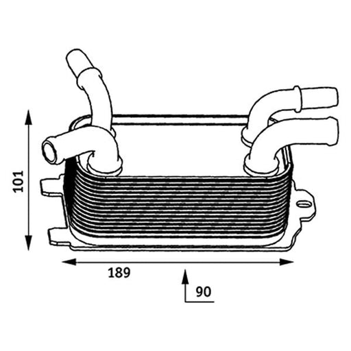 2004-2013 Volvo C30/C70/S40/V50 Automatic Transmission Oil Cooler Assembly - VO4050100-Partify-Painted-Replacement-Body-Parts