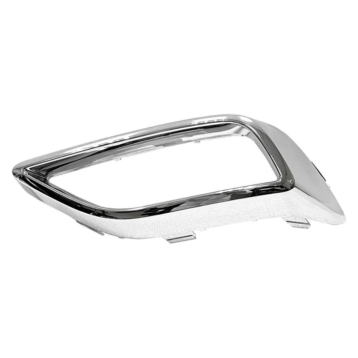 2021-2023 Volkswagen Atlas Rear Passenger Side Bumper Insert W/O R-Line Pkg Exhaust Tips Chrome - VW1139102-Partify-Painted-Replacement-Body-Parts