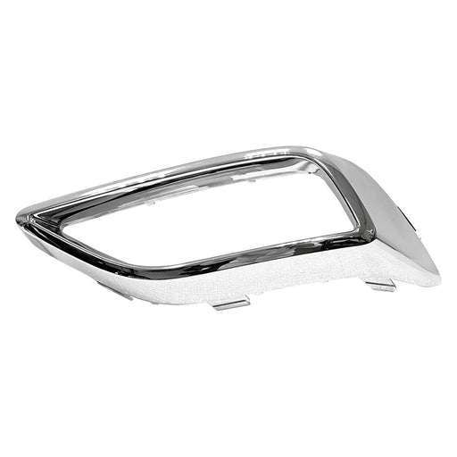 2021-2023 Volkswagen Atlas Rear Passenger Side Bumper Insert W/O R-Line Pkg Exhaust Tips Chrome - VW1139102-Partify-Painted-Replacement-Body-Parts