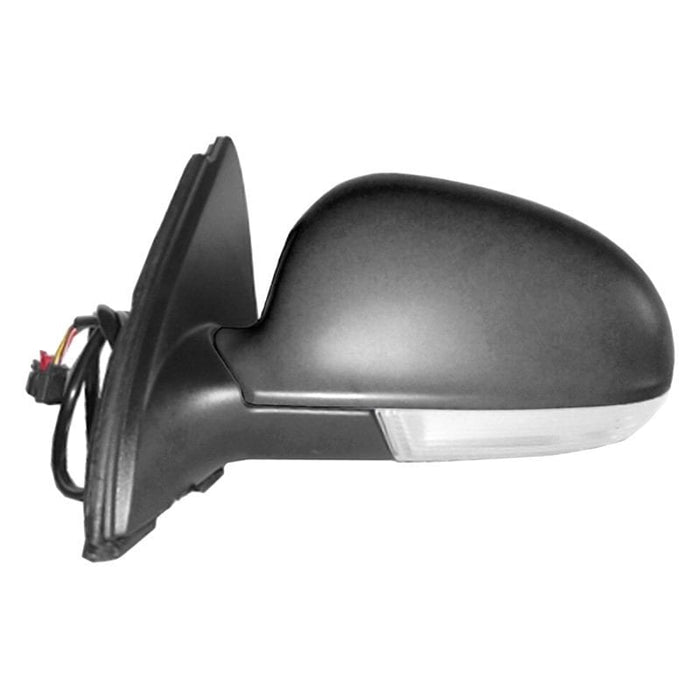 2005-2010 Volkswagen Jetta Driver Side Door Mirror Power Heated W/Signal Lamp W/O Puddle Lamp Assembly - VW1320122-Partify-Painted-Replacement-Body-Parts