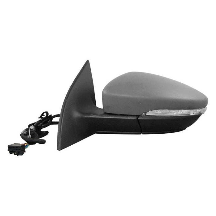 2009-2012 Volkswagen CC Driver Side Door Mirror Power Heated W/Puddle Lamp W/Signal Lamp Assembly - VW1320139-Partify-Painted-Replacement-Body-Parts