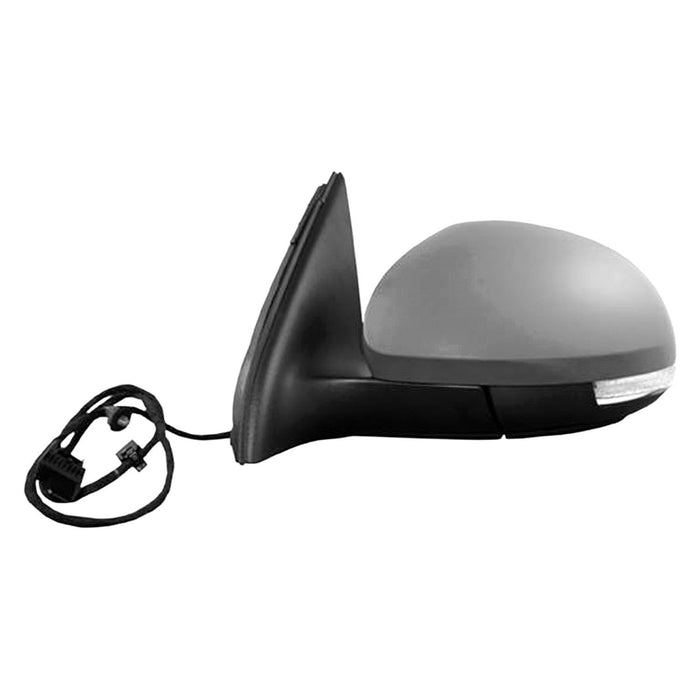 2009-2018 Volkswagen Tiguan Driver Side Door Mirror Power Heated W/Memory W/Auto Back Hold From 12-08 Assembly - VW1320140-Partify-Painted-Replacement-Body-Parts