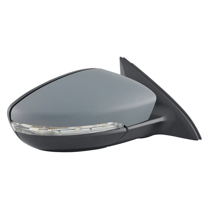 2011-2015 Volkswagen Jetta Passenger Side Door Mirror Power Heated W/Signal Lamp W/O Memory Assembly - VW1321156-Partify-Painted-Replacement-Body-Parts