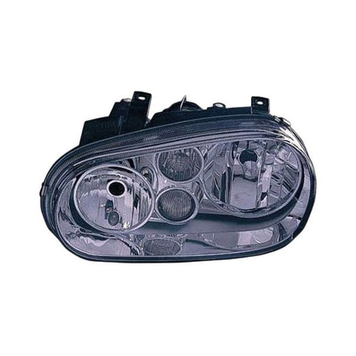 1999-2002 Volkswagen Cabrio/Golf Driver Side Headlight Assembly Type 4 W/Fog Lamps W/Bright Bezel Composite - VW2502114-Partify-Painted-Replacement-Body-Parts