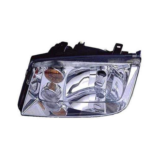 1999-2002 Volkswagen Jetta Driver Side Headlight Assembly W/O Fog Lamps W/Bright Bezel Late Design Composite - VW2502115-Partify-Painted-Replacement-Body-Parts