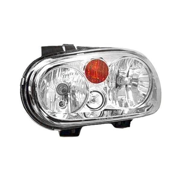 2002 Volkswagen Golf Base/Confort/GL/GLS/GTI/GTI 1.8T/GTI 337/GTI Turbo/GTI VR6/Lujo/Verano Driver Side Headlight Assembly W/Fog Lamps Composite - VW2502126-Partify-Painted-Replacement-Body-Parts