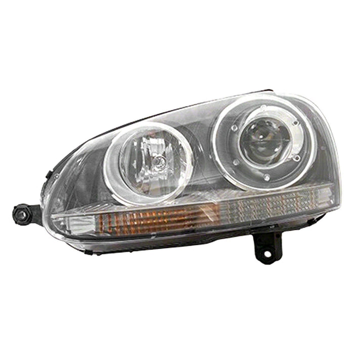 2005-2010 Volkswagen GTI/Jetta/Rabbit Driver Side Headlight Assembly Gen 5 W/Xenon Composite Sedan - VW2502133-Partify-Painted-Replacement-Body-Parts
