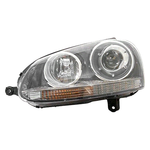 2005-2010 Volkswagen GTI/Jetta/Rabbit Driver Side Headlight Assembly Gen 5 W/Xenon Composite Sedan - VW2502133-Partify-Painted-Replacement-Body-Parts