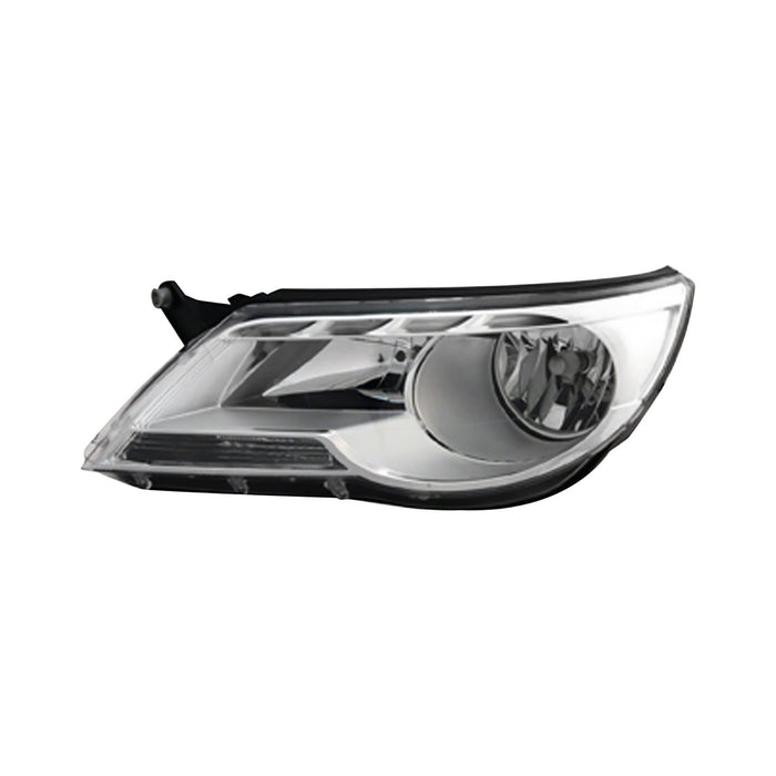 2009-2011 Volkswagen Tiguan Driver Side Headlight Assembly Halogen From Vin 902501 Composite - VW2502143-Partify-Painted-Replacement-Body-Parts