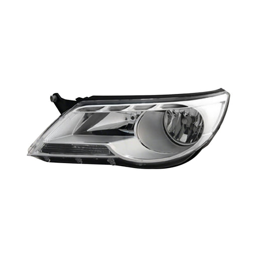 2009-2011 Volkswagen Tiguan Driver Side Headlight Assembly Halogen From Vin 902501 Composite - VW2502143-Partify-Painted-Replacement-Body-Parts