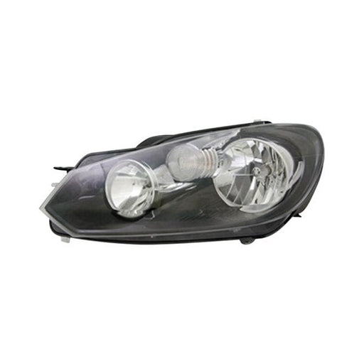 2010-2014 Volkswagen Jetta Driver Side Headlight Assembly Halogen Composite Wagon - VW2502145-Partify-Painted-Replacement-Body-Parts
