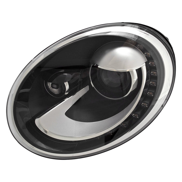 2012-2013 Volkswagen Beetle Driver Side Headlight Assembly Bi-Xenon Composite - VW2502150-Partify-Painted-Replacement-Body-Parts