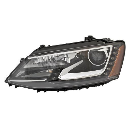 2013-2014 Volkswagen Jetta Driver Side Headlight Assembly Bi-Xenon From 9-24-12 Composite - VW2502153-Partify-Painted-Replacement-Body-Parts