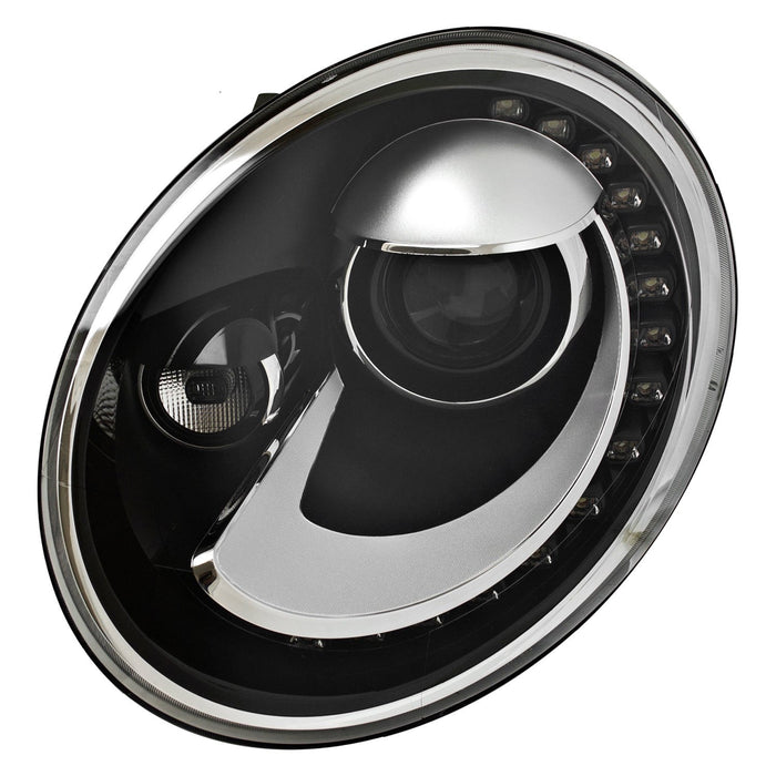 2014-2019 Volkswagen Beetle Driver Side Headlight Assembly Bi-Xenon W/Led Drl Composite - VW2502157-Partify-Painted-Replacement-Body-Parts