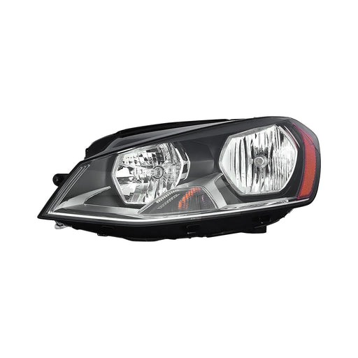 2015-2020 Volkswagen e-Golf/Golf/GTI Driver Side Headlight Assembly Halogen To 6-29-14 Composite - VW2502158-Partify-Painted-Replacement-Body-Parts